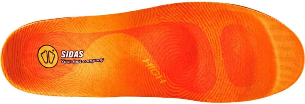Sidas Unisex Winter 3Feet Insulated Cushioned Skiing Insoles with EVA Pad for Arch Support, High-Arched Feet, X-Large (45-47), Orange
