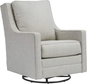 Signature Design by Ashley Kambria Contemporary Swivel Glider Nursery Accent Chair, Gray
