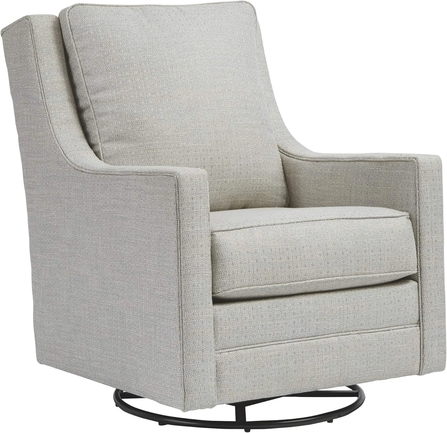 Signature Design by Ashley Kambria Contemporary Swivel Glider Nursery Accent Chair, Gray