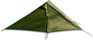 Six Moon Designs Owyhee Backpacking Ultralight Tarp - Green, 2 Person - 24.6 oz - 689 g with Perimeter Netting. No Need to Carry A Bug Net to Keep Away Those Pesky Mosquitoes.