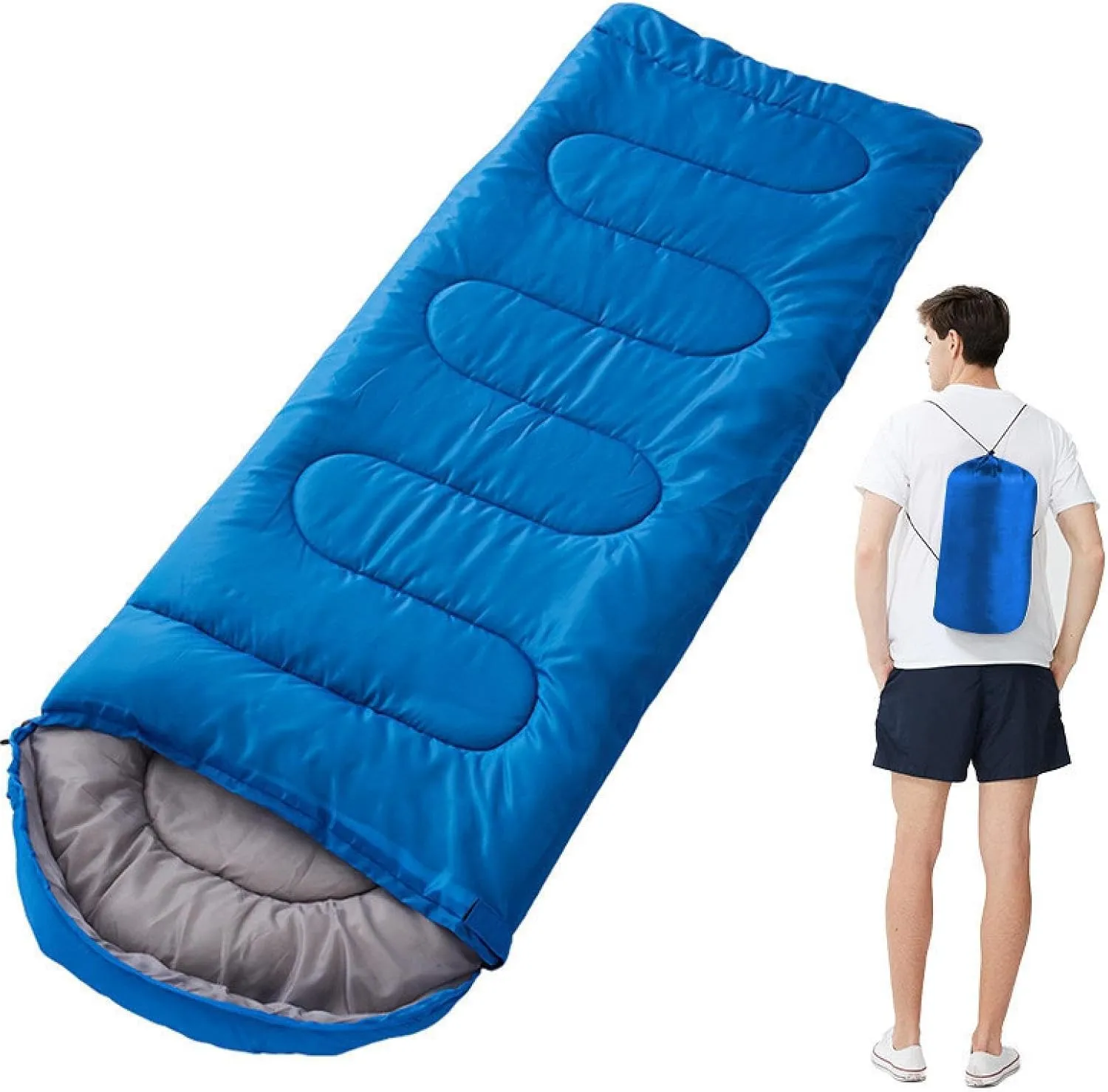 Sleeping Bag for Adults Outdoor Summer Thin Indoor Lunch Break Anti-Kick Quilt Ultra-Light Sleeping Bag