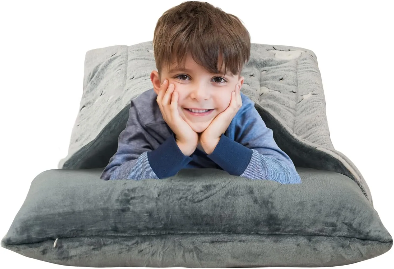 Sleeping Bag for Kids Toddler Nap Mat 63" x 30" Toddler Slumber Bag Glow in The Dark Blanket Fluffy with Padded Mat for Boys, Girls,Grey Space/Pink Unicorn/Rainbow Unicorn