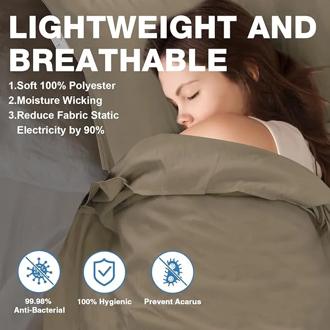 Sleeping Bag Liner, Travel Sheets & Adult Sleep Sack, Ultralight and Portable Summer Sleeping Bag - Ideal for Backpacking, Hotels and Hostels, Business Trips, Camping