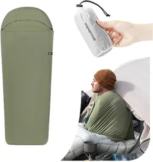 Sleeping Bag Liner, windhike Ultra-Light 4.51oz - Adult Sleep Sack & Travel Sleep Sack Travel Sheets & Camping Sheet for Backpacking, Hotel, Hostels, Comfy & Easy Care, Full-Length