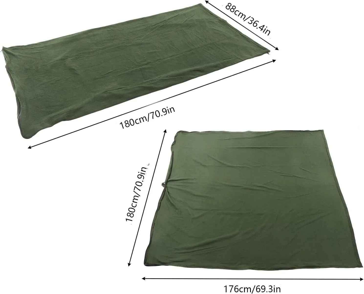 Sleeping Bag, Portable Fleece Sleeping Bag for Warm and Cozy Outdoor Adventures