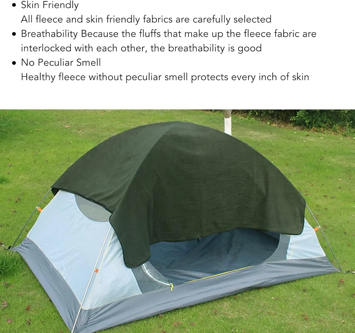 Sleeping Bag, Portable Fleece Sleeping Bag for Warm and Cozy Outdoor Adventures