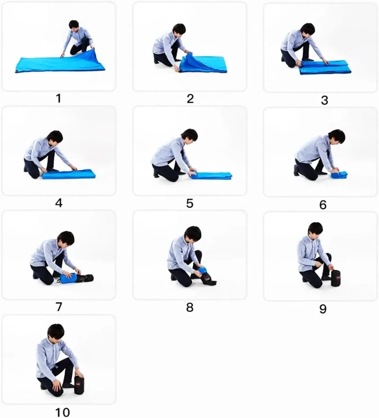 Sleeping Bag Ultra-Light Polar Fleece Sleeping Bag for Outdoor Camping Tent Bed Use,Travel Warm Sleeping Bag Liner Lightweight(Doblue Velvet D Blue)