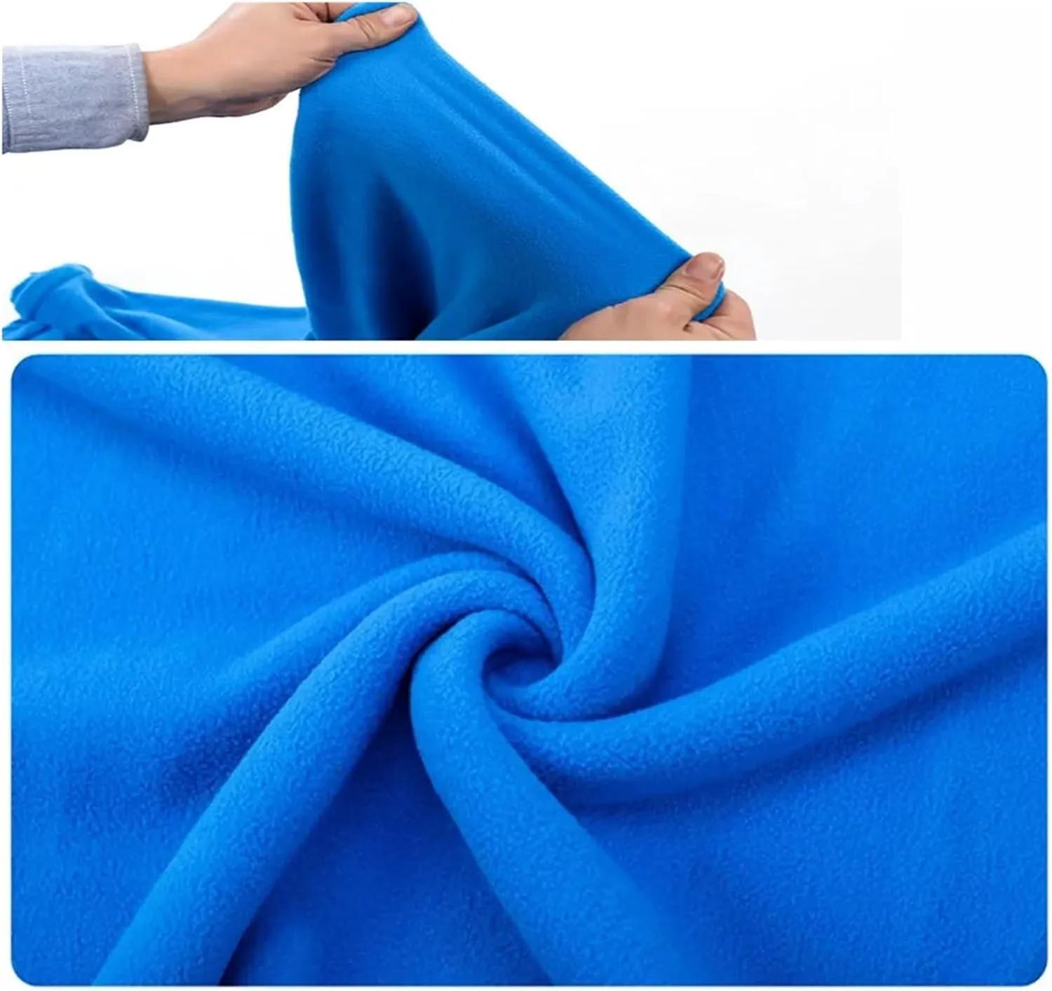 Sleeping Bag Ultra-Light Polar Fleece Sleeping Bag for Outdoor Camping Tent Bed Use,Travel Warm Sleeping Bag Liner Lightweight(Doblue Velvet D Blue)