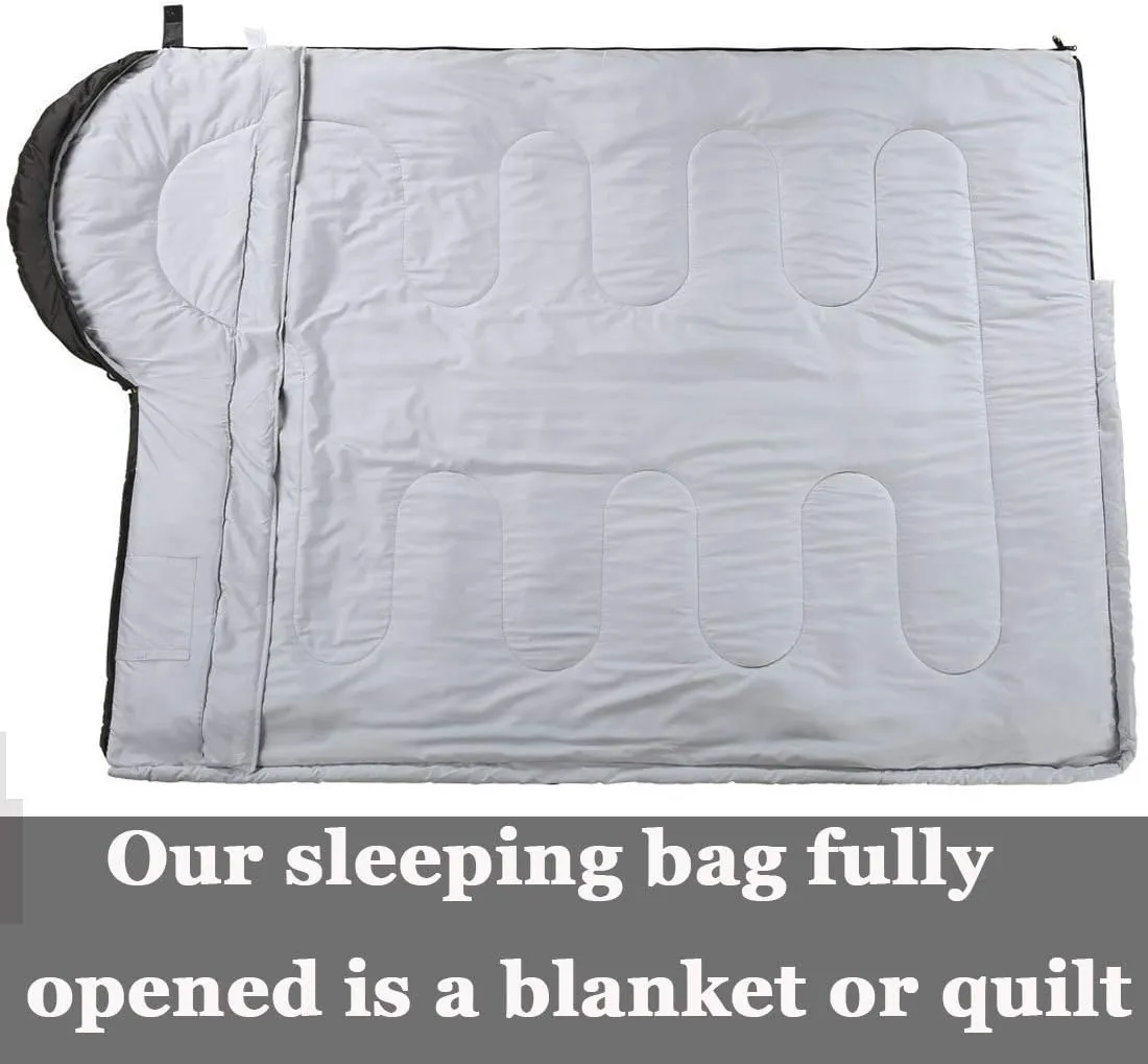 Sleeping Bag,3-4 Seasons Warm Cold Weather Lightweight, Portable, Waterproof Sleeping Bag with Compression Sack for Adults & Kids - Indoor & Outdoor: Camping, Backpacking, Hiking