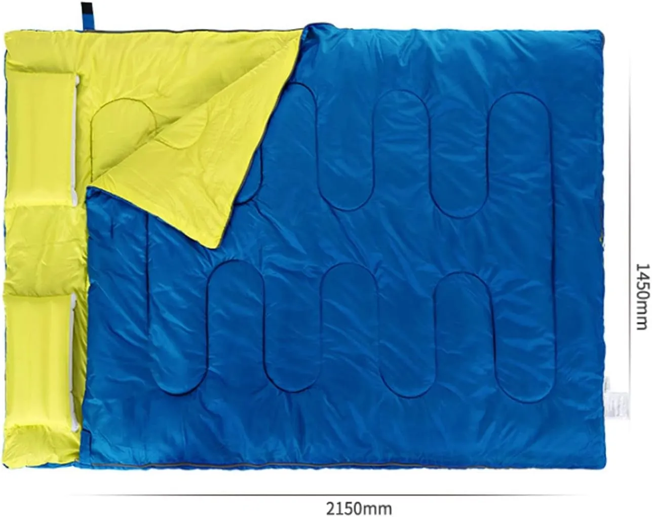 Sleeping Bags 2 Person Winter Sleeping Bag Inflatable Ultra Light Cotton Down Padding Outdoor Sleeping Bag