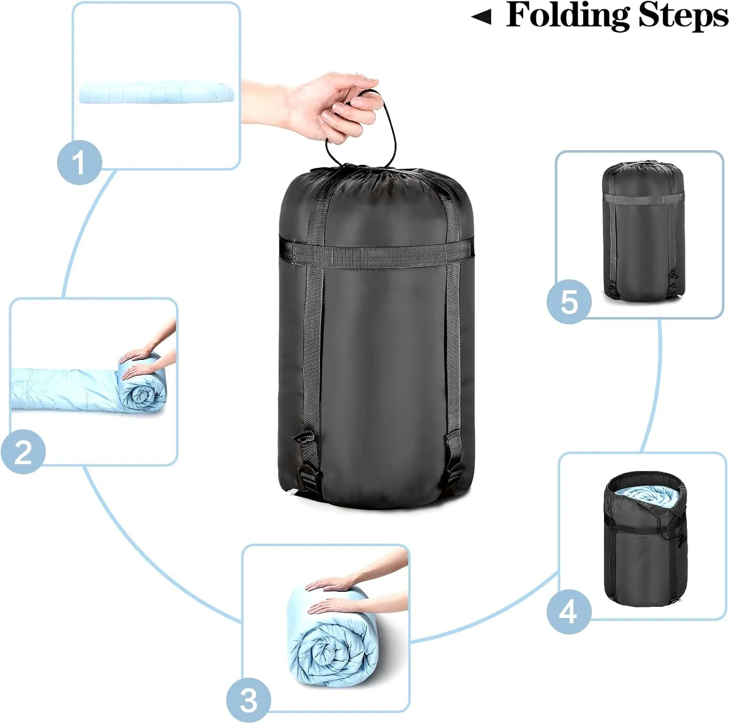 Sleeping Bags for Adults & Kids (Girls or Boys) - Use for Backpacking, Hiking and Camping - Suitable for Warm & Cold Weather - Lightweight, Portable, Waterproof