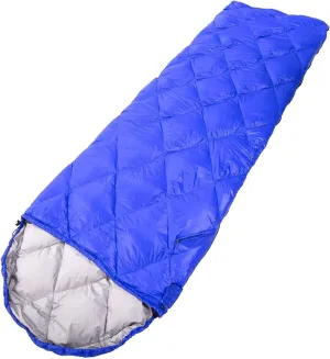 Sleeping Bags,Light and Breathable Down Sleeping Bag, Waterproof Camping Sleeping Bag Traveling, and Outdoors (Color : Blue)