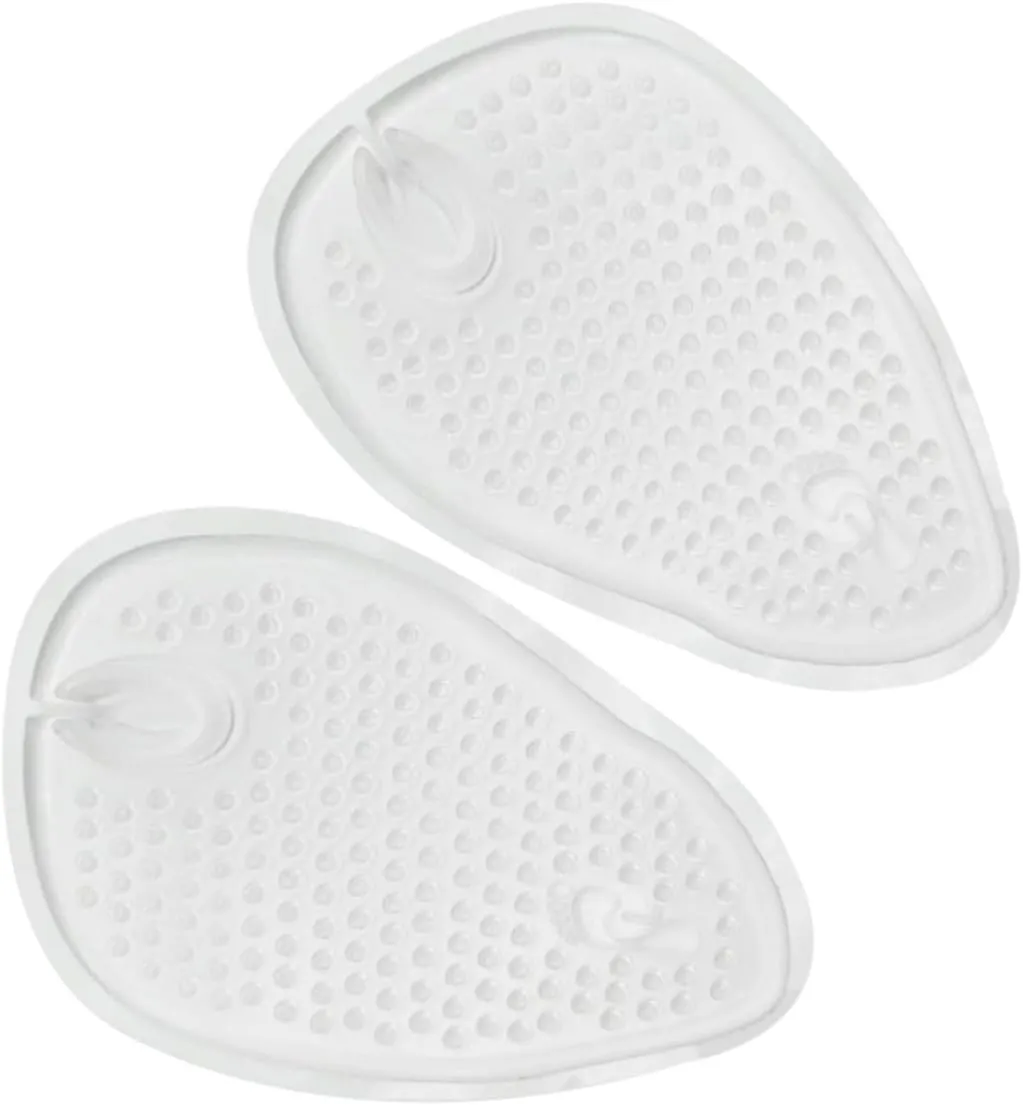Slippers Half Insoles Gel Cushion 4 Pairs Self-Adhesive Front Insoles Breathable Foot Pad for High Heels