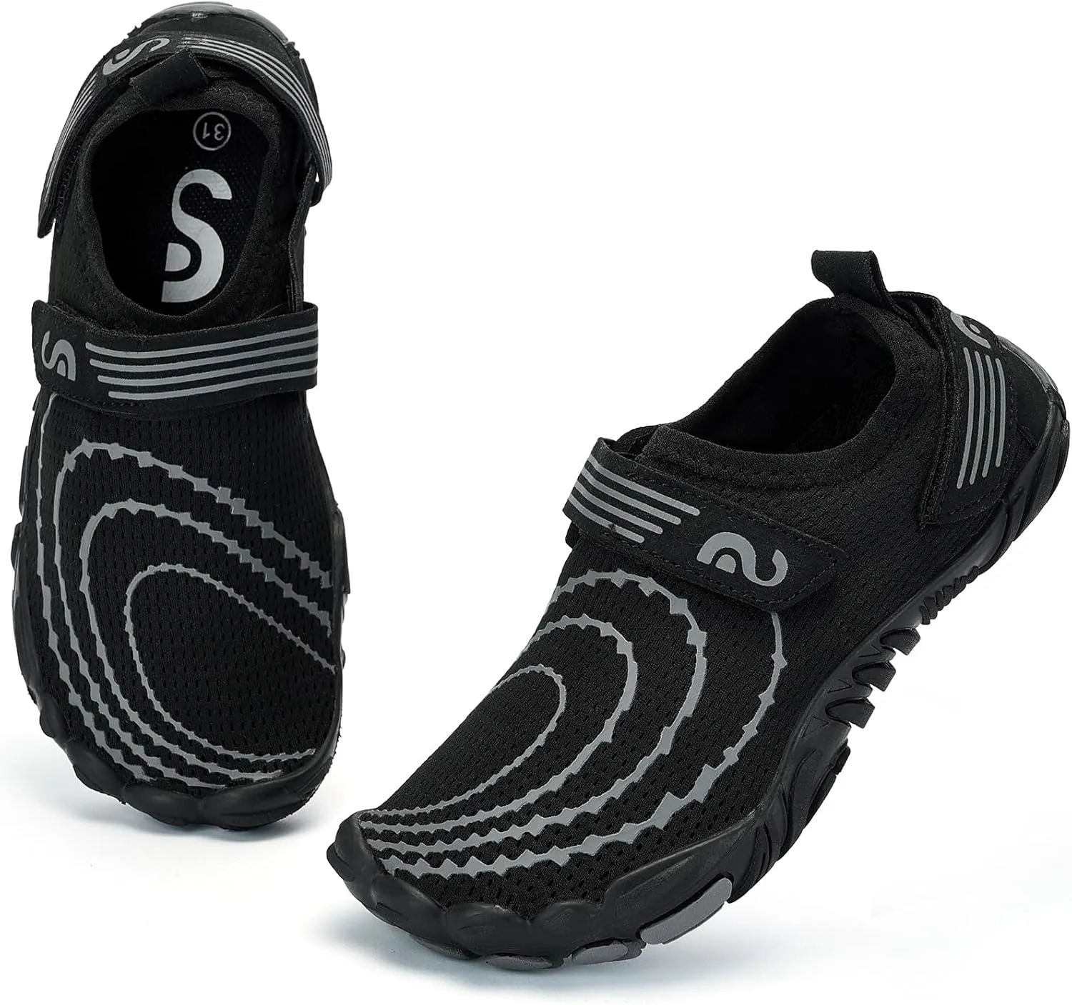 Slow Man Kids Water Shoes Quick Dry Non-Slip Barefoot Shoes Swim Beach Outdoor Pool Shoes for Boys Girls Lightweight Breathable