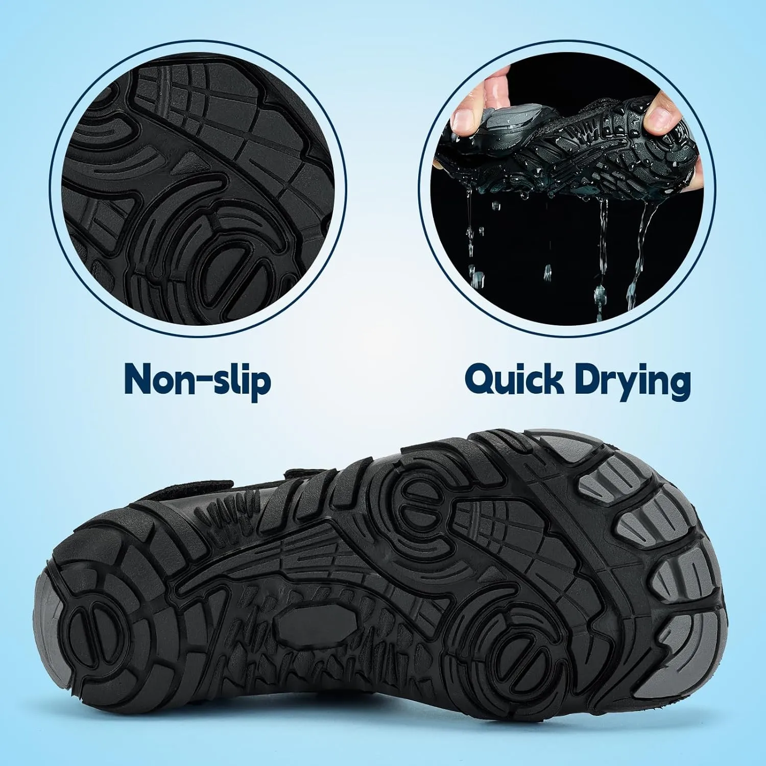 Slow Man Kids Water Shoes Quick Dry Non-Slip Barefoot Shoes Swim Beach Outdoor Pool Shoes for Boys Girls Lightweight Breathable
