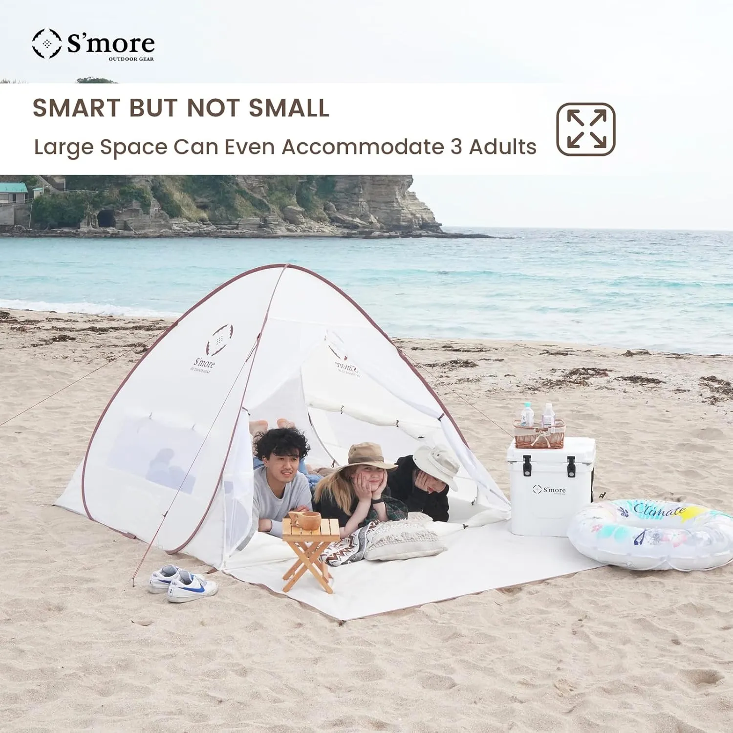 S'more Emergency Tent Shelter, Survival Tent for 2 Person, Lightweight and Portable Sun Shade Shelter, UFP 30  Waterproof and Windproof Tent for Camping, Hiking, Backpacking and Outdoor Activities