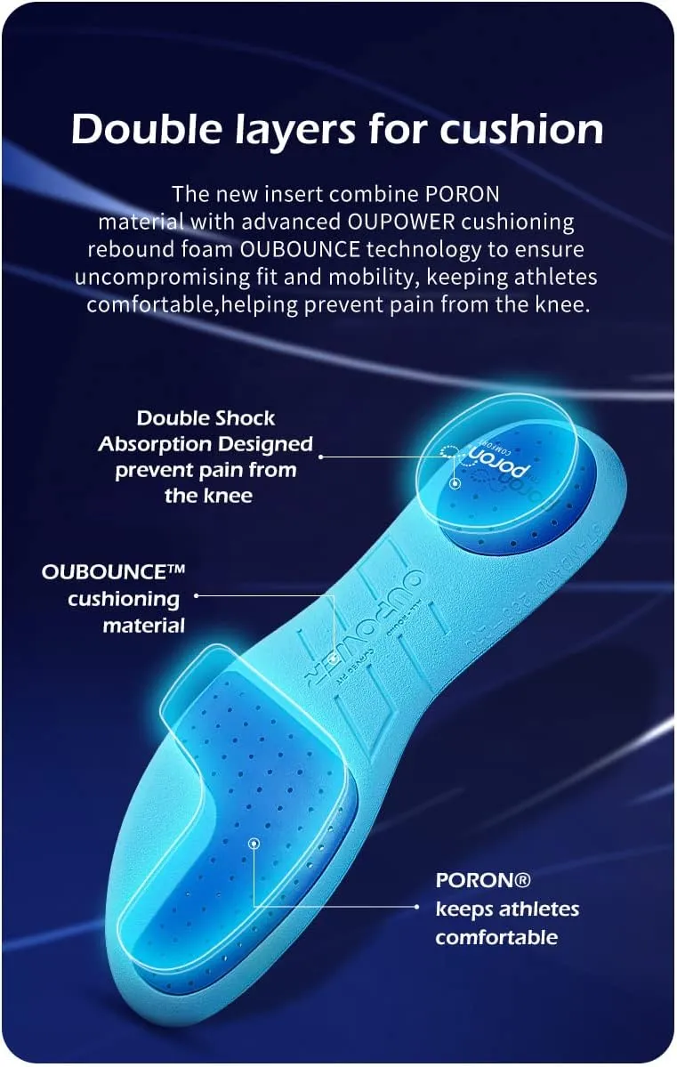 Soccer Cleats Insoles Cleat Boot Shoe Insoles Inserts Pad Poron Foam Anti-Slip Athelete (US8.5-9)