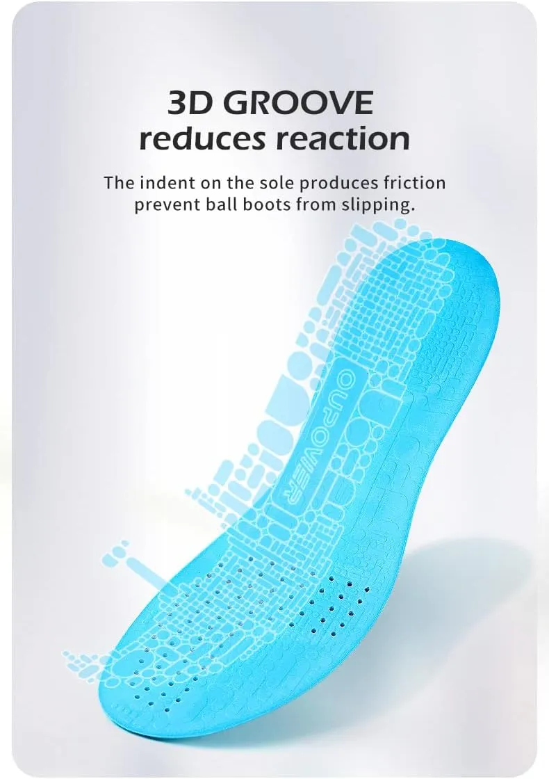 Soccer Cleats Insoles Cleat Boot Shoe Insoles Inserts Pad Poron Foam Anti-Slip Athelete (US8.5-9)
