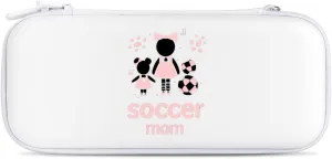 Soccer Mom Hard Shell Travel Case with Rope 15 Game Card Pockets Compatible with Switch Protective