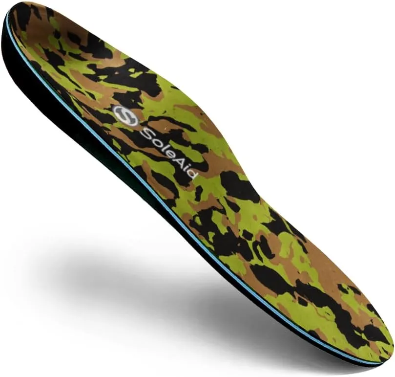SoleAid Work III Performance Insoles - Anti-Fatigue Medium Flex Arch Support Comfort Orthotic Shoe/Boot Insert - Triple Layered Shock-Absorbing Foam Cushioned Insole (Women - / Men 12-12.5)