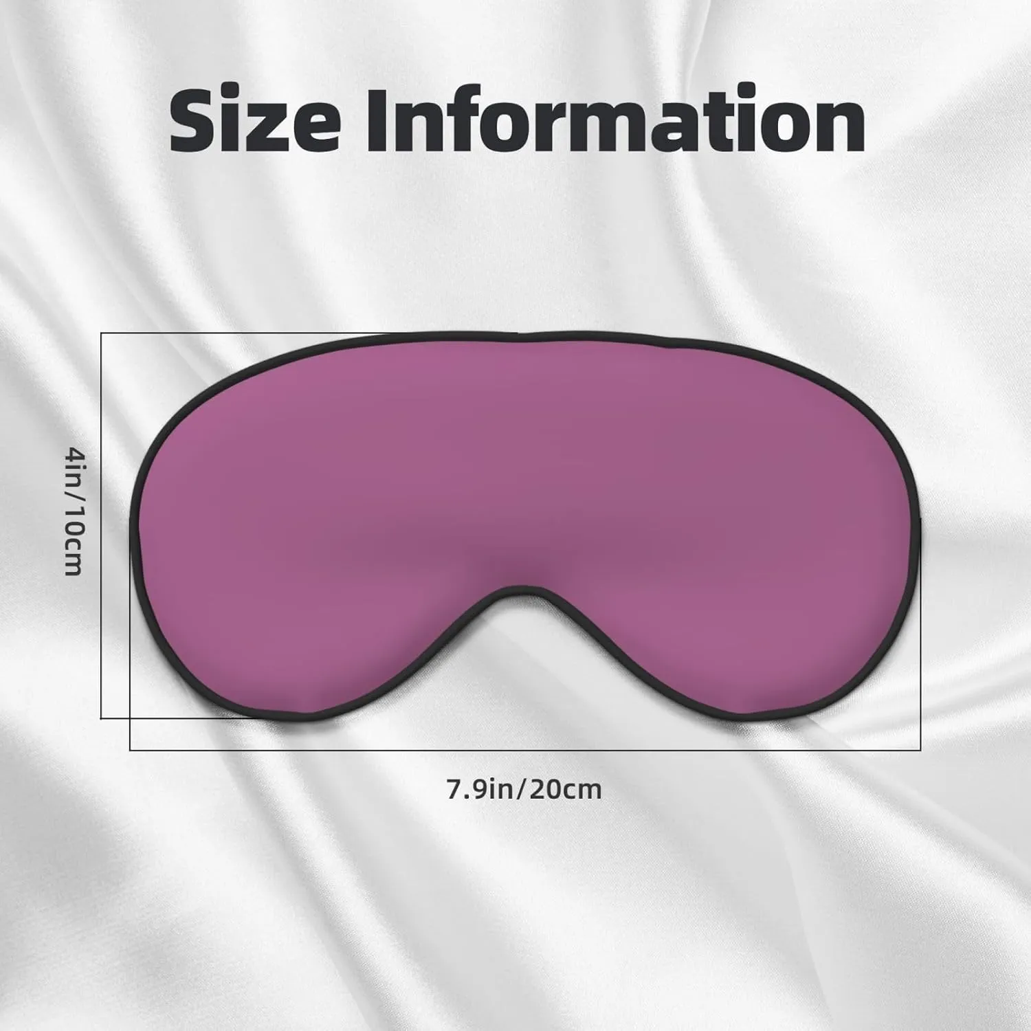 Solid Color Grape red Head-Mounted Double-Sided Light-Blocking Sleeping Eye mask to Protect Eyes and Relieve Eye Fatigue