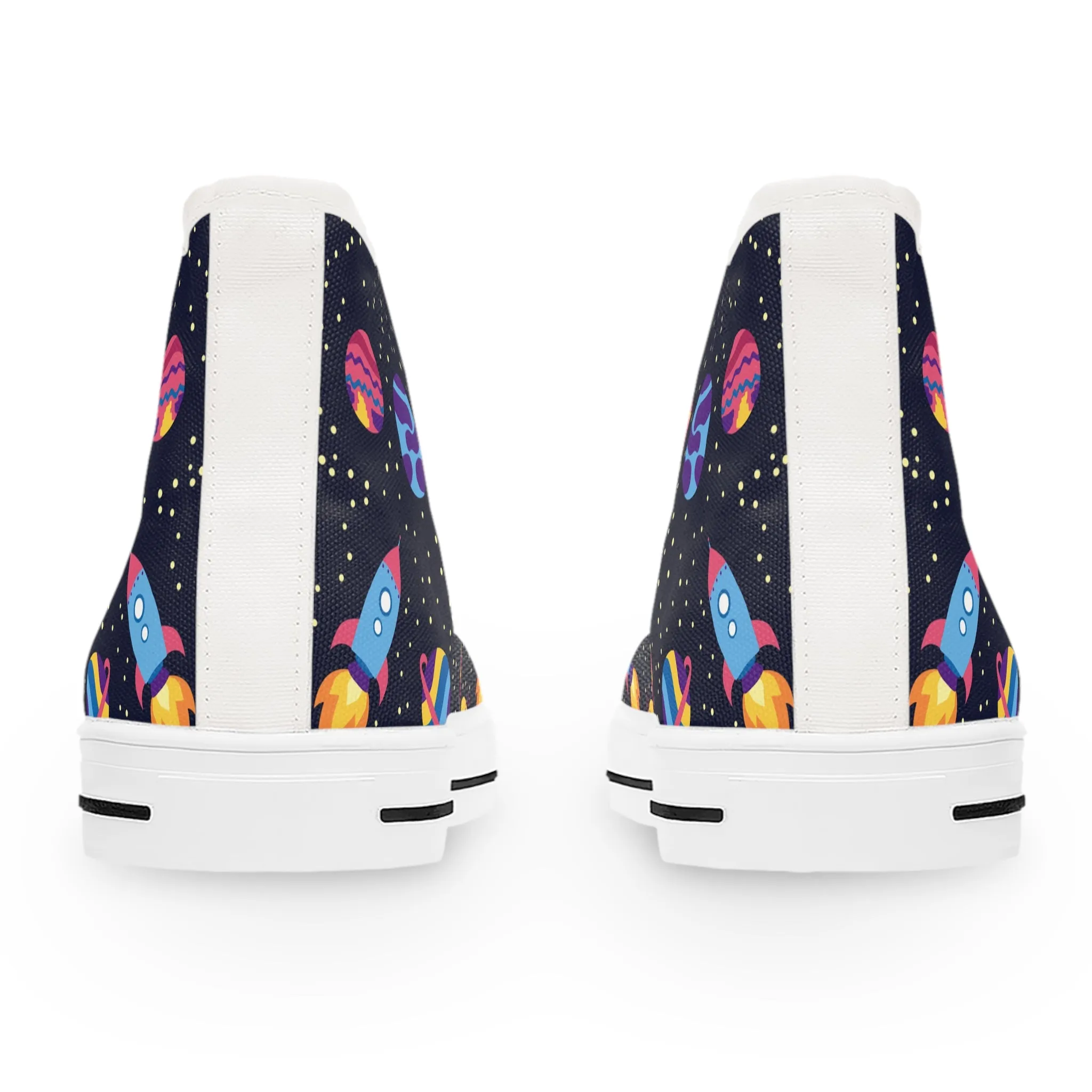 Spaceships Women's High Top Sneakers