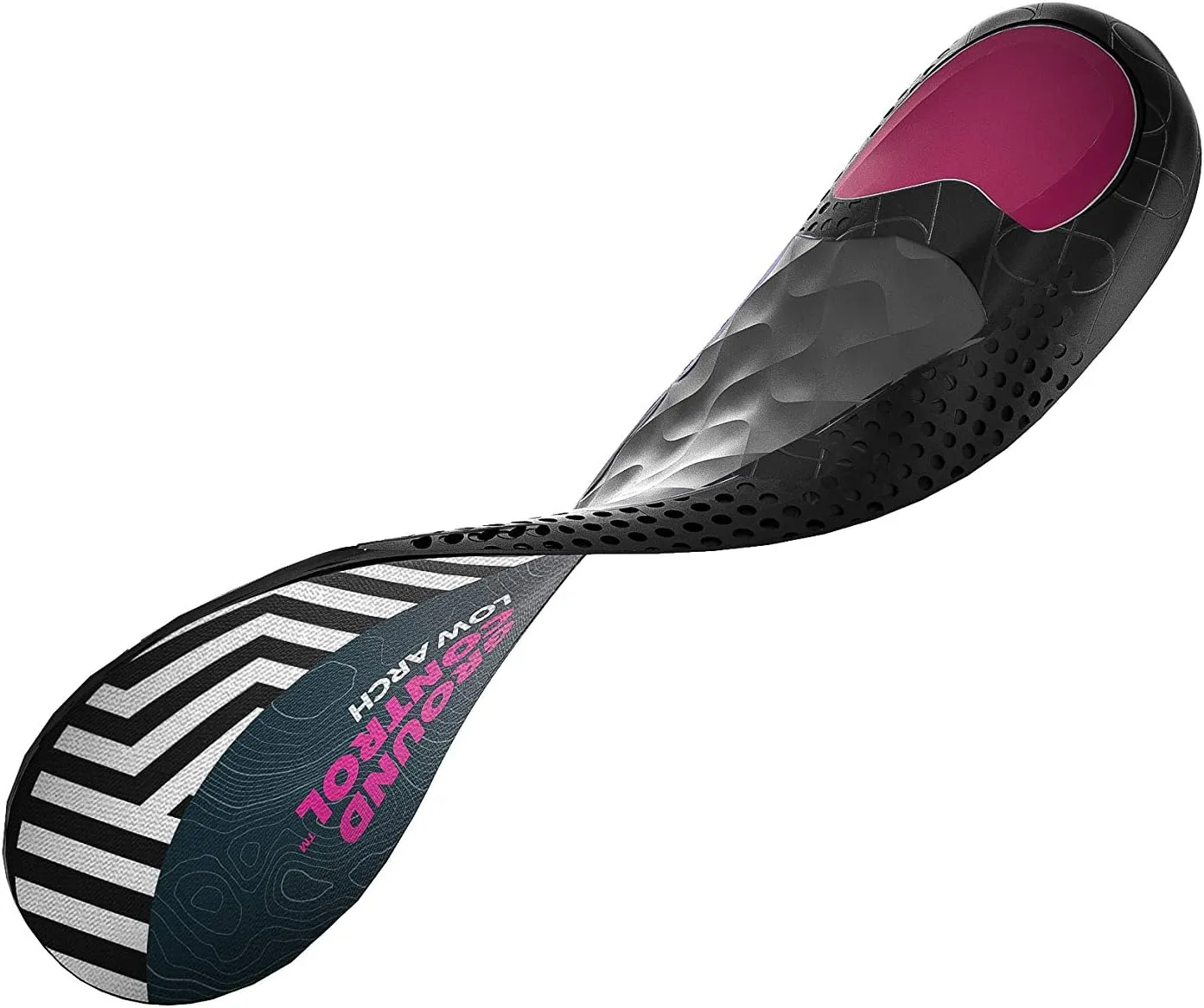 Spenco Ground Control Shoe Insoles for Women and Men, Low Arch, Women's 9-10 / Men's 8-9