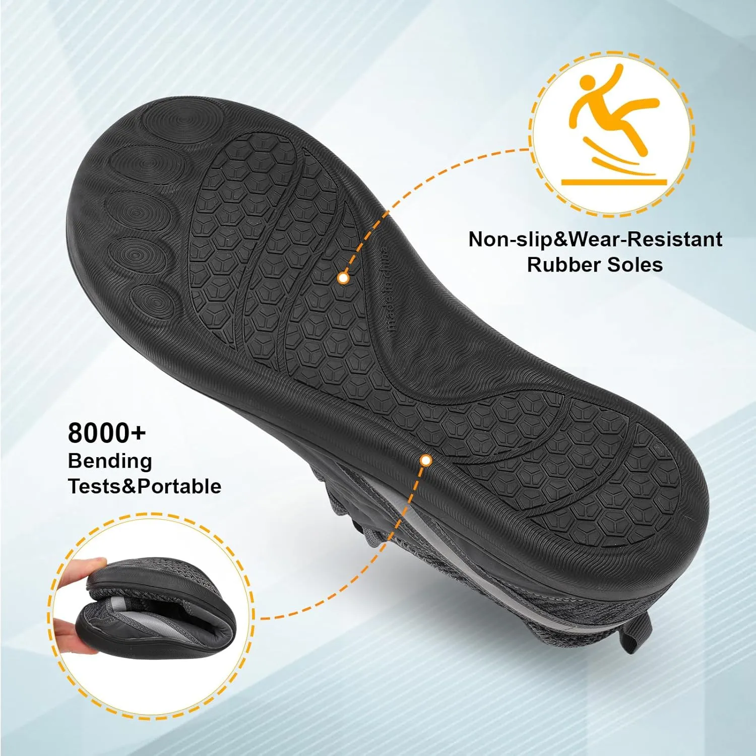 Spesoul Men's Wide Barefoot Breathable Walking Shoes