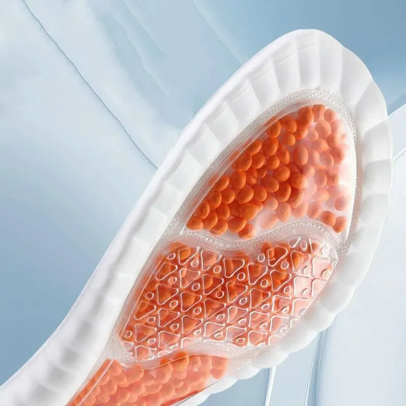 Sport Insoles 4D Latex Insoles Super Soft High Elasticity Shoe Pads Deodorant Cushion Arch Support