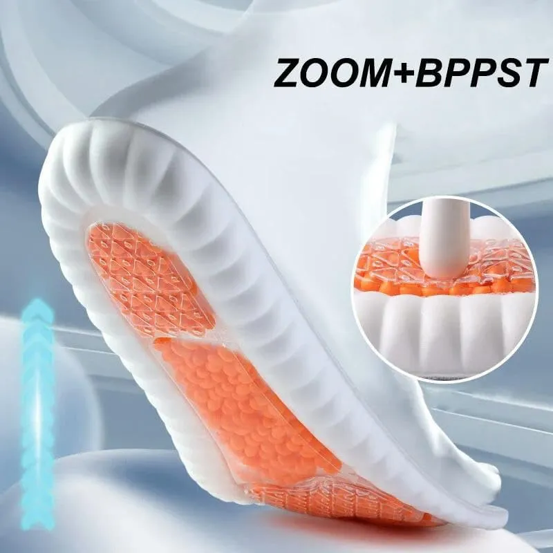 Sport Insoles 4D Latex Insoles Super Soft High Elasticity Shoe Pads Deodorant Cushion Arch Support