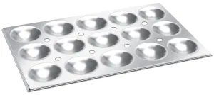 Stainless Steel 1/1 Idli Tray for Combi Oven, 15 Idli's, 3.5" Diameter, 20.8" x 12.8", SS 304