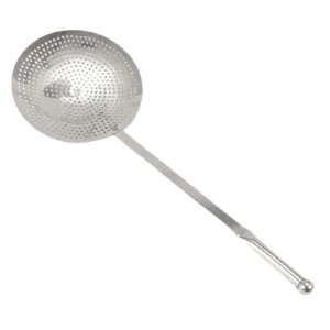 Stainless Steel Commercial Frying Jhara or Jara Skimmer, 11" Round