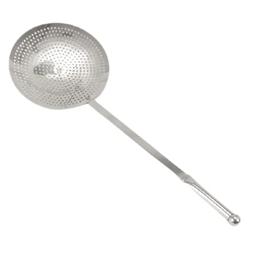 Stainless Steel Commercial Frying Jhara or Jara Skimmer, 11" Round
