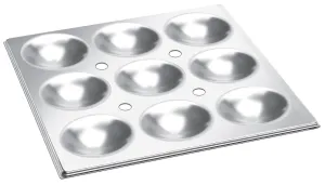 Stainless Steel Idli Tray / Plate, 9 Regular Size Idli's, 3.5" Diameter, 12" x 12.5", SS 304