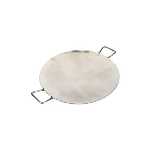 Stainless Steel Round Heavy Duty Tikki Tawa, 18", Cookware, 5 MM Thickness