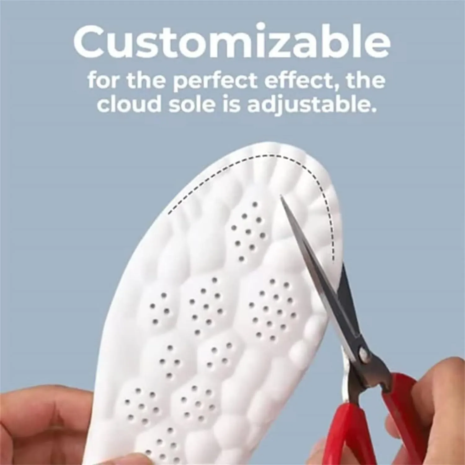 Steppers Insoles for Mens Women, Breathable Get Steppers Massage Insole, Comfort Memory Foam Steepers Insoles (Orange Green, Women 8-9 / Men 6.5-7.5)