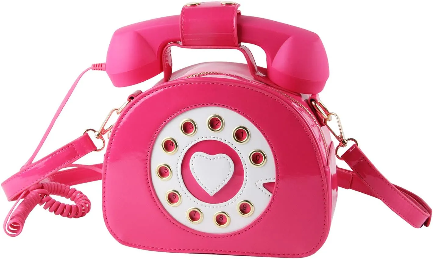 SUKUTU Telephone Shaped Purse Shoulder Crossbody Tote Bags Women Retro Phone Top-Handle Handbags for Girls