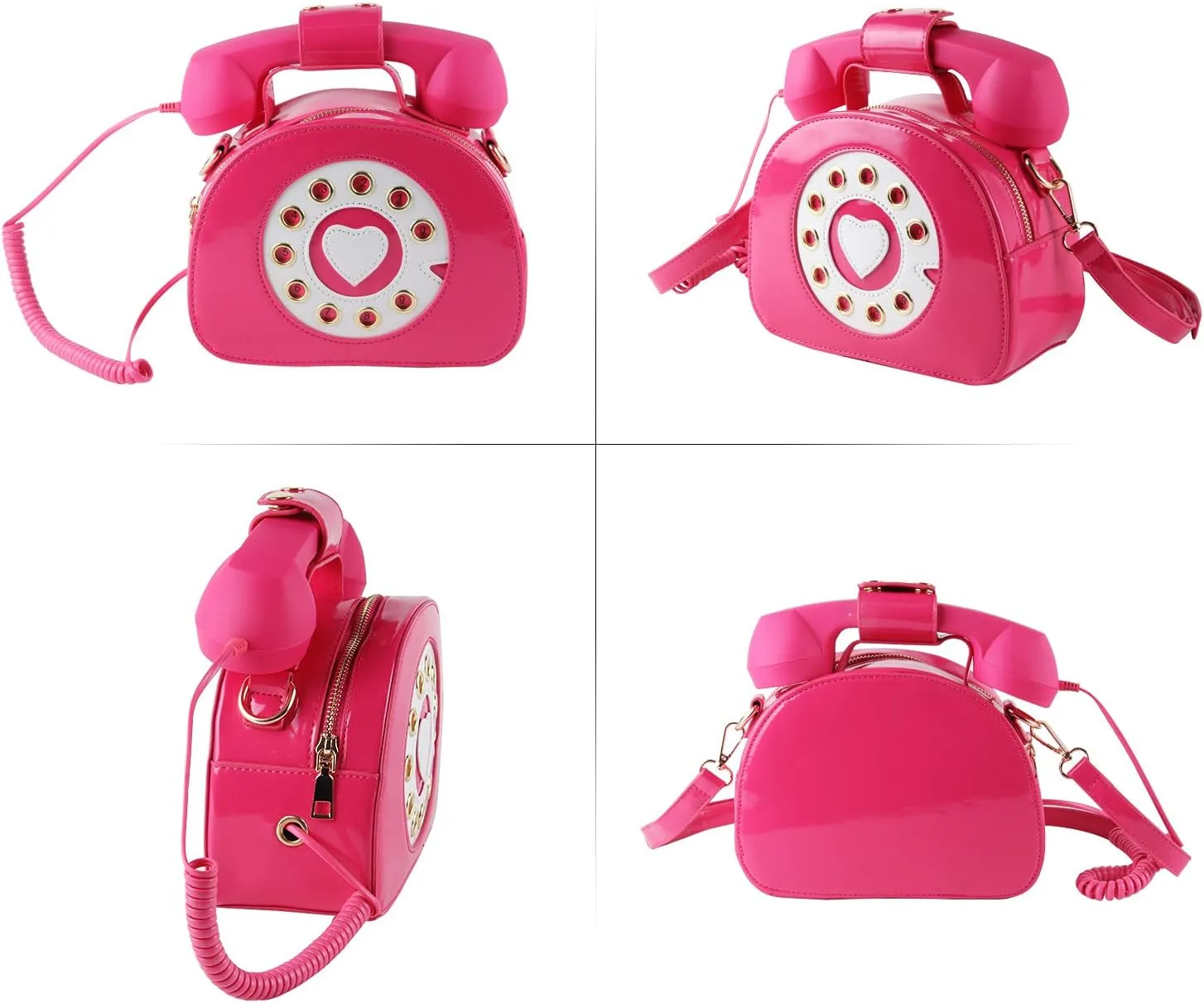 SUKUTU Telephone Shaped Purse Shoulder Crossbody Tote Bags Women Retro Phone Top-Handle Handbags for Girls