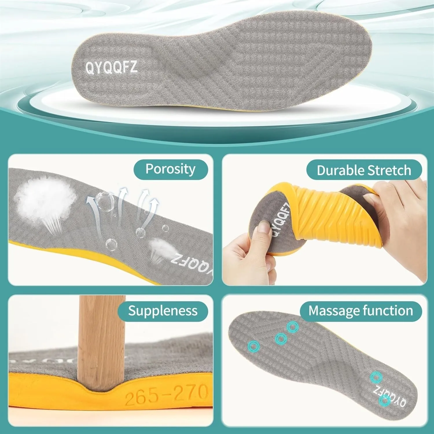 Supination Insoles for O/X Legs & Bowed Legs - Corrective Side Heel Wedge Insoles for Women & Men