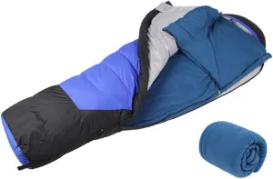 Survival Sleeping Bag 180x75cm Water-Resistant Fleece for Outdoor Camping Hiking and Home Use Storage Sack