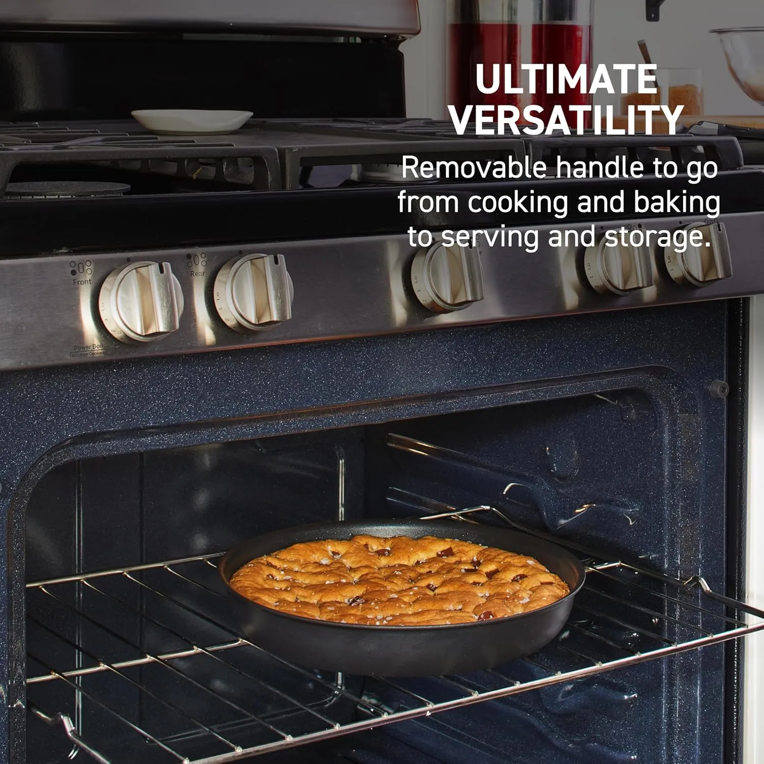 T-fal Ingenio Expertise Non Stick Cookware Set 8 Piece, Induction, Oven Broiler Safe 500F, Stackable Cookware, Pots and Pans, RV, Camping, Fry Pans, Dishwasher Safe, Detachable/Removable Handle Black