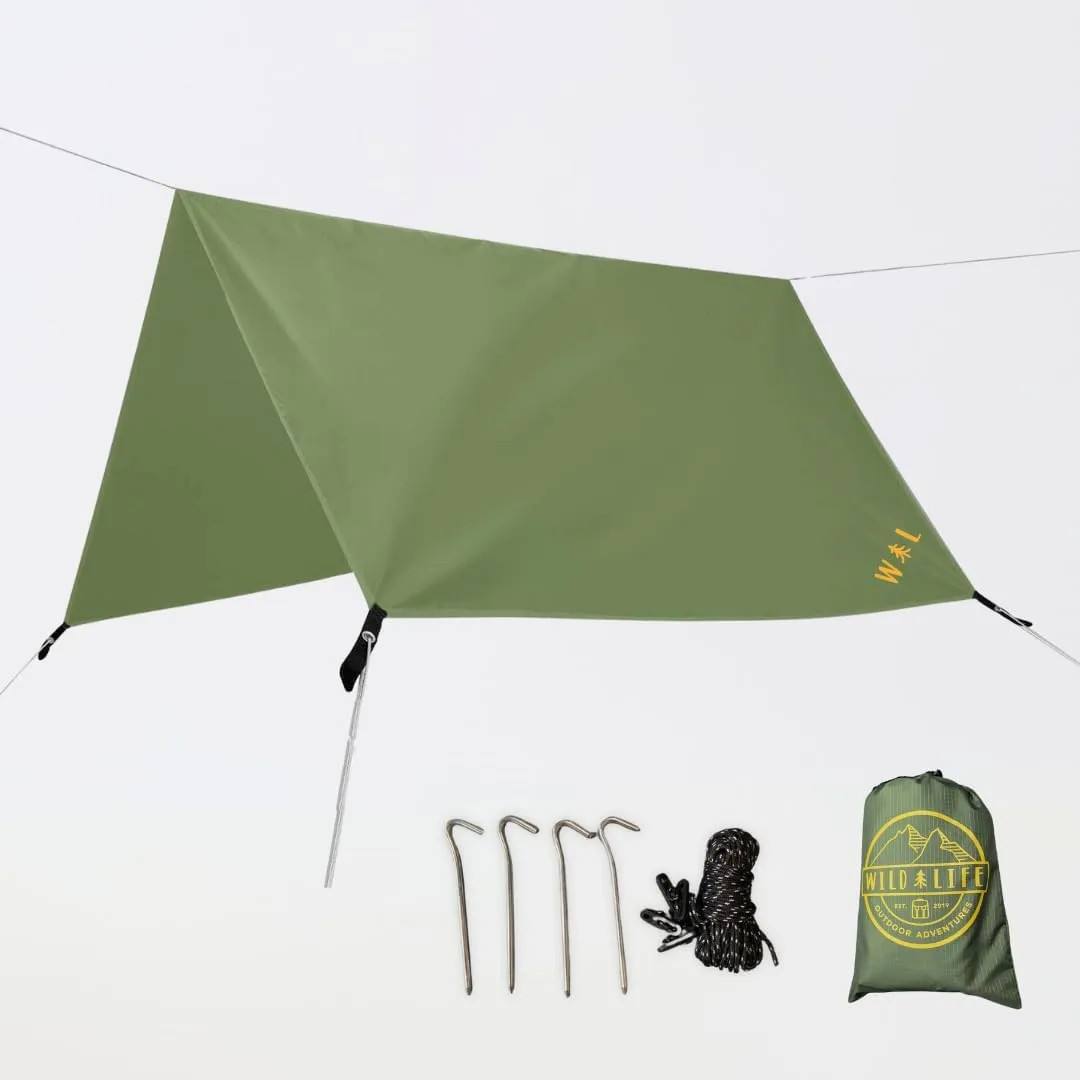 Take Cover Tarp Ultralight Rain Fly for Scouts and Outdoor Enthusiasts Adventure Fort for Kids