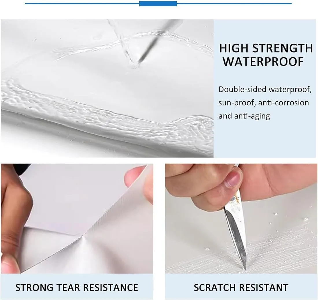 Tarpaulin Cover, Waterproof, Weatherproof, Frost-Resistant, Universal, Multipurpose, Groundsheet, Camping, Boating, Hiking (White),1x1m