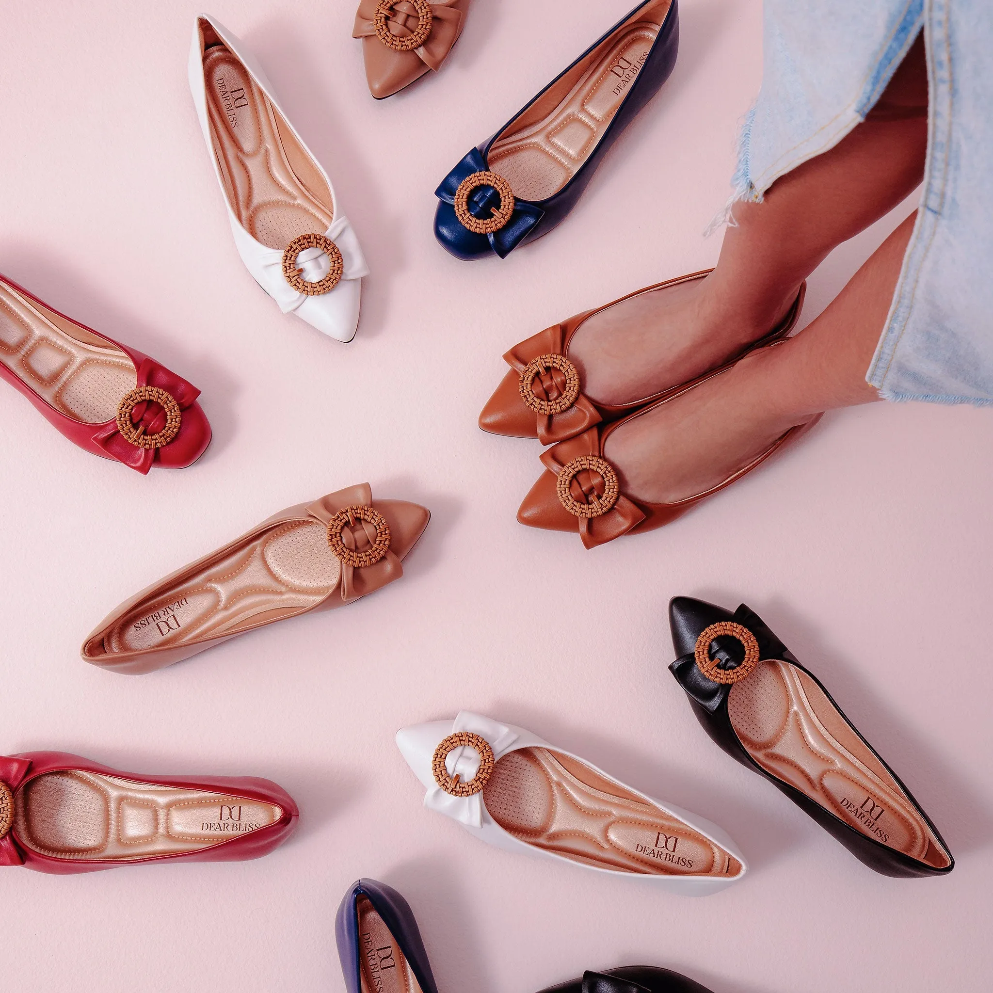 Tatiana Candy Pointed Toe Flats