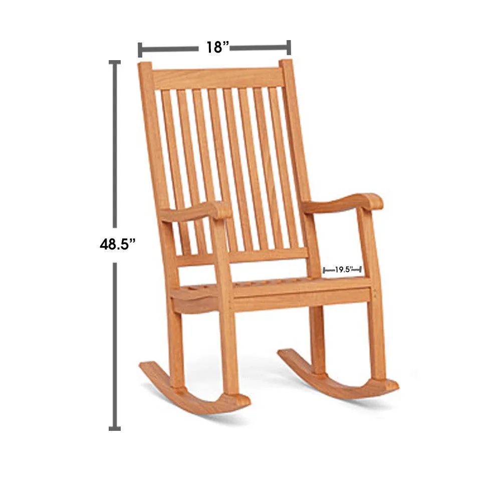 Teak Wood Rocking Chair