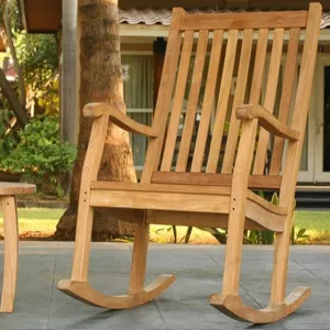 Teak Wood Rocking Chair