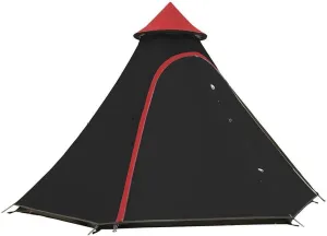 Teepee Double Layers Outdoor Tent Thickened Camping Family Tent Pyramids Indian Tent with Fixed Groundsheet Wild Camping and Hunting, Black