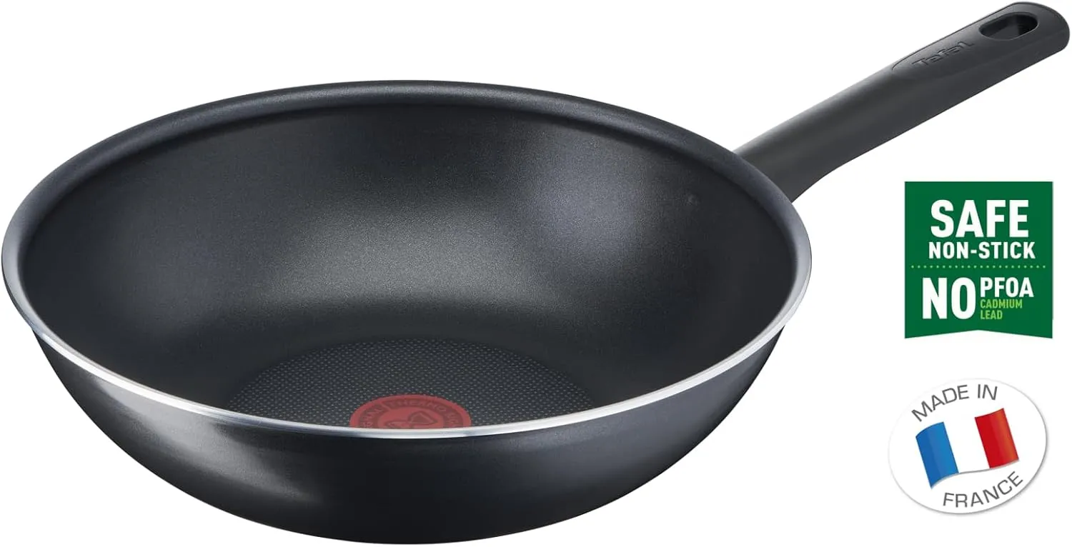 Tefal B56419AZ, Cookware, Wok 28cm, Black/White