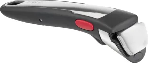 Tefal Ingenio Premium Handle, Stainless Steel, Stackable, Removable, 100 Percent Safe, 10 Year Guarantee, L9863023, Black with Stainless Steel Insert