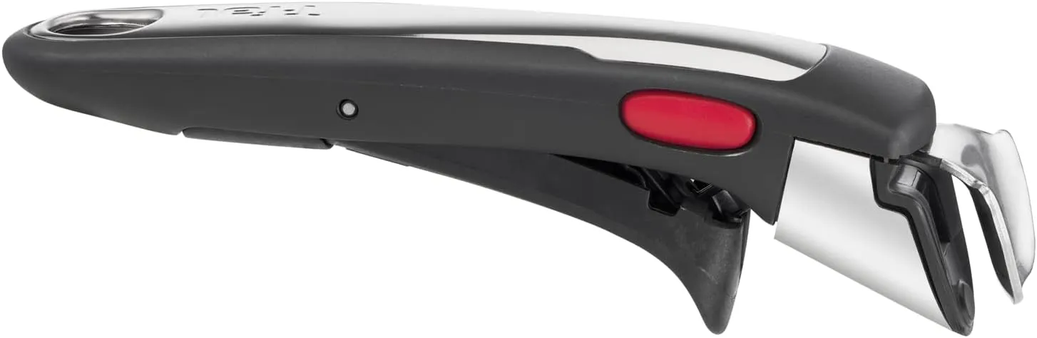 Tefal Ingenio Premium Handle, Stainless Steel, Stackable, Removable, 100 Percent Safe, 10 Year Guarantee, L9863023, Black with Stainless Steel Insert